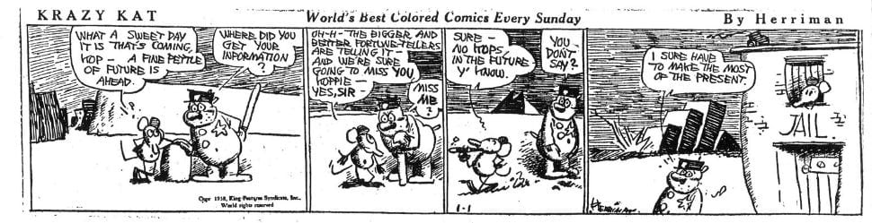 A comic strip from the 1930s